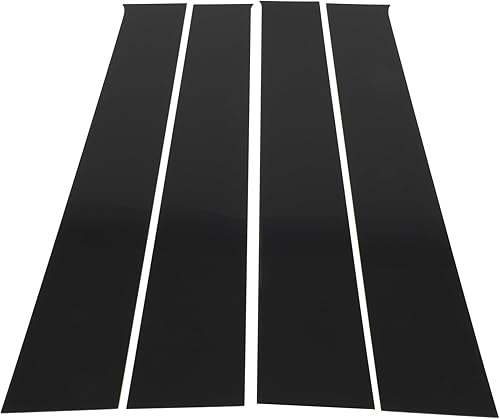SCITOO Black Pillar Posts for Dodge Ram 2009-2015 (CrewQuadExtended) EXT Door Window Pillar Posts Cover Trim 4pc