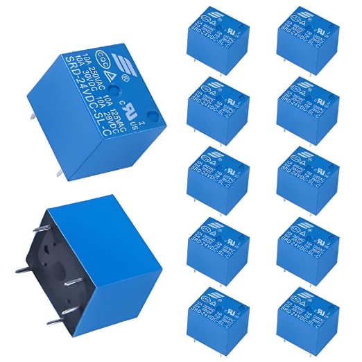 R&D 12V DC Power SugarCube Relay SRD-12VDC-SL-C 5 Pin PCB Pack of 1-picture-13
