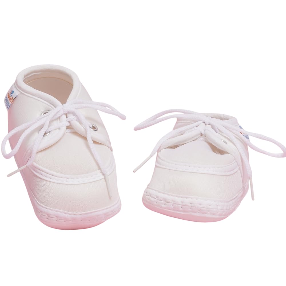 neska moda 0 To 6 Months Baby Boys & Baby Girls Cute Soft Cotton Pre-Walker Lace Booties -BT4885-picture-49