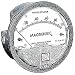 Dwyer Magnehelic Series 2000 Differential Pressure Gauge, Range 0-1.0"WC & 0-250 Pa
