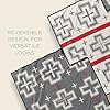 Pendleton Jacquard Unnapped Twin Blanket 64 x 80 - Heirloom Quality Virgin Wool, Reversible, Reinforced Ultrasuede Binding, Made in USA - San Miguel