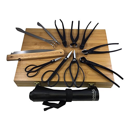Bonsai Outlet Tinyroots Ultimate Package - Carbon Steel Tool Kit + Tool Roll (TRK-08) Bonsai Outlet Tinyroots Ultimate Package - Carbon Steel Tool Kit + Tool Roll (TRK-08)