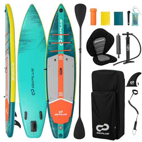 Goplus Inflatable Stand Up Paddle Board for Adults, 11FT SUP 