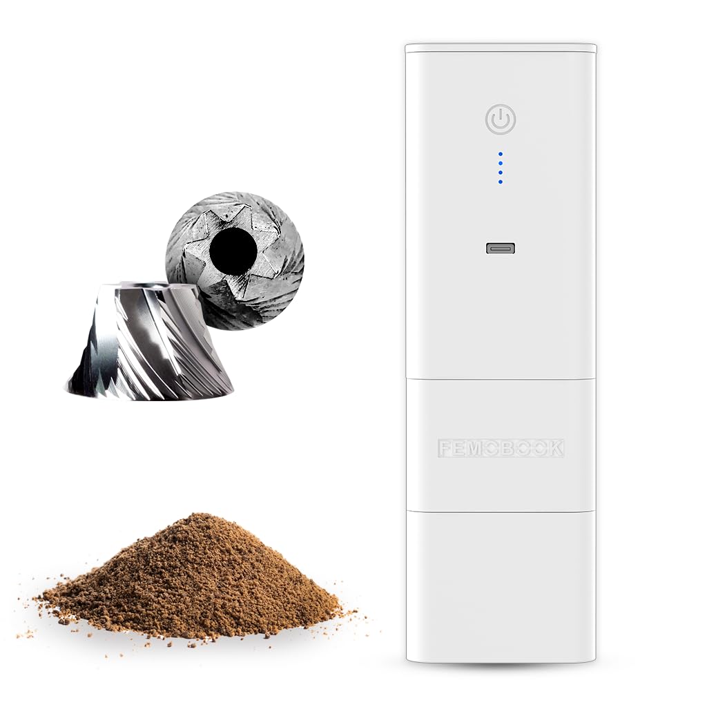 Amazon.com: Femobook-A2 Portable Electric Coffee Grinder, Cordless