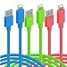 Cambond iPhone Cord 3 Pack, 8 Pin Lightning Cable Durable Stepped Apple Certified Cord for iPhone 7 / 7 Plus, iPhone 6s / 6s Plus, iPhone 6 / 6 Plus, iPhone 5s 5c 5 ( Blue + Peach + Green 10ft )
