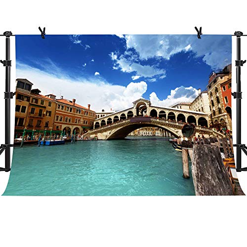 Mtmety 10X7Ft Venice City Photography Background Arch Bridge Backdrop Italian Landmarks Photo Video Studio Props Nanme238 #TOP14