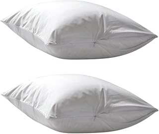 Dependable Industries Deluxe Zippered Vinyl Pillow Covers 2-Pack - 20"x29" Waterproof Protectors, Ideal for Home, Hotel, Hospital - Long-Lasting Pillow Protection(bd5211)