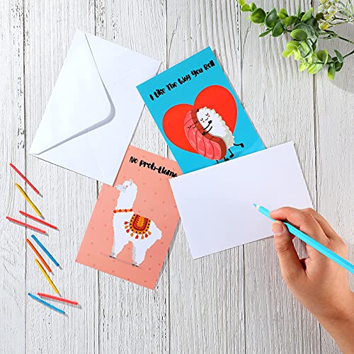 Outus 30 Pieces Funny Pun Cards Set With 30 Pieces Envelopes Funny Puns Hilarious Postcard Animals And Food Cartoon Greeting Cards Punny Puns Note Cards For Friends, Birthday #TOP3