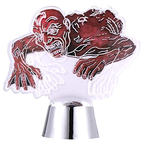 STOBOK Dia Das Bruxas 3D Ilusão Lâmpada LED Sacar Zumbi Olho Lâmpada de Mesa Luz Da Noite Decorativo
