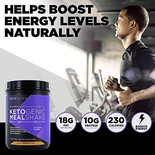 Keto Science Ketogenic Meal Shake, Vanilla, 18.8 Oz (Pack Of 2) #TOP3