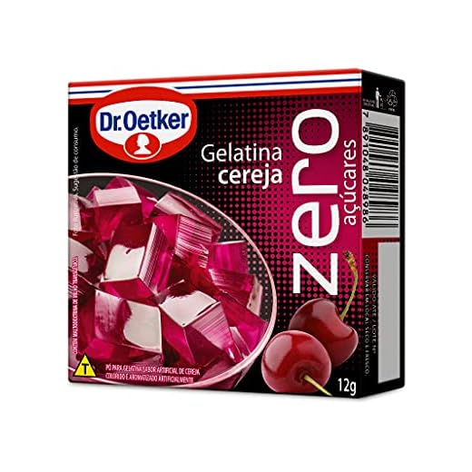 Dr.Oetker Dr. Oetker Gelatina Em Pó Zero Sabor Cereja Sobremesa Com Sabor E Consistência Deliciosa Fácil De Fazer 12G