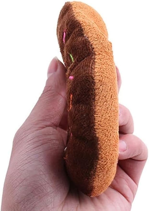 Juguete mordible para perro donut rosa con sonido miniatura 2