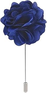 TADWILL Men’s Satin Flower Bunch Lapel Pin | Stylish Wedding Rose Brooch Suit Collar Accessory for Boys | Elegant Handmade Brass Tie Pin for Blazer, Coats, Formal, Business and Casual Wear