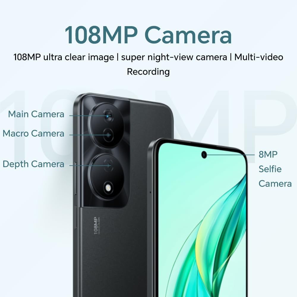 HONOR 90 Smart Dual SIM 128GB ROM + 4GB RAM (GSM Only | No CDMA) Factory Unlocked 5G Smartphone (Midnight Black) - International Version