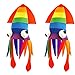 Tigerdoe Squid Hat - 2 Pack - Rainbow Squid Hat - Sea Animal Hat - Rainbow Costume Accessories - Crazy Hats