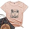 TrendiMax-Guinea-Pig-Tee-Shirt-for-Women-Summer-Womens-Cute-Short-Sleeve-Casual-Graphic-Tunic-Tops TrendiMax Guinea Pig Tee Shirt for Women Summer Womens Cute Short Sleeve Casual Graphic Tunic Tops (Light Orange, XL)