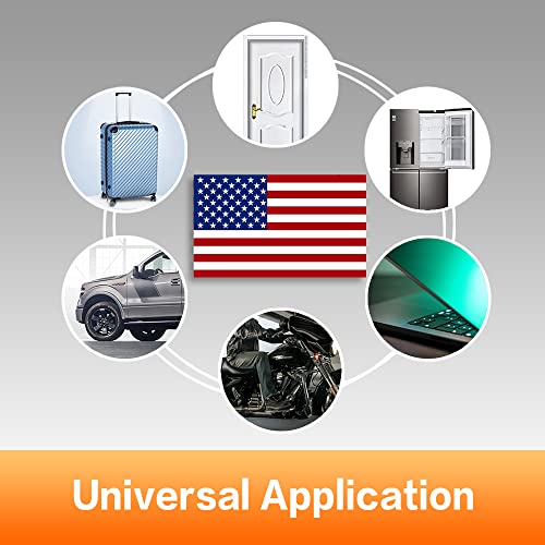 Vargtr 4 Pack American Flag Sticker, 5 X 3 Inch Usa Patriotic Stars Reflective Stripe Car Stickers,Car Window Vinyl Decal Us Patriotic Flag Bumper Sticker, Us Flag Decal For Cars/Truck/Boats/Macbook/Laptops (2 Right 2 Left) #TOP4