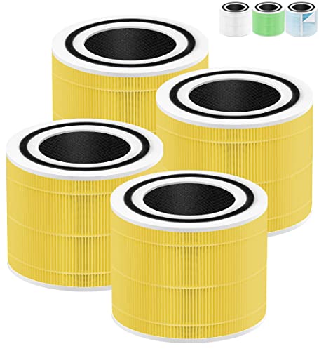 Core 300 3-Stage Pet Allergy Filter Compatible with Levoit Core 300 Air Purifier Replacement Filter Core 300-RF-PA for LEVOIT Air Purifier Core 300 300-P 300S 300S-P P350 300-RAC & Core 300-RF, 4-Pack