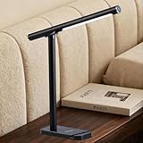 Lampe rotative 360 degrés et portable LED task light – Barre et pied orientables pour une vraie lampe rotative 360 degrés ; la barre détachable sert de portable LED task light à déplacer entre écran, cahier et étagère.