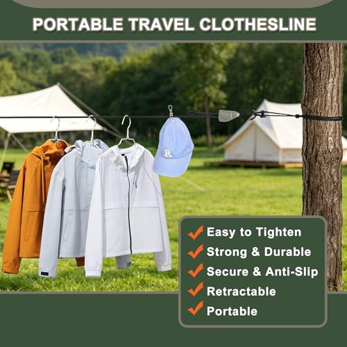 Vigorport Retractable Travel Clothesline, Heavy Duty Pulley Clothes Line - image 6