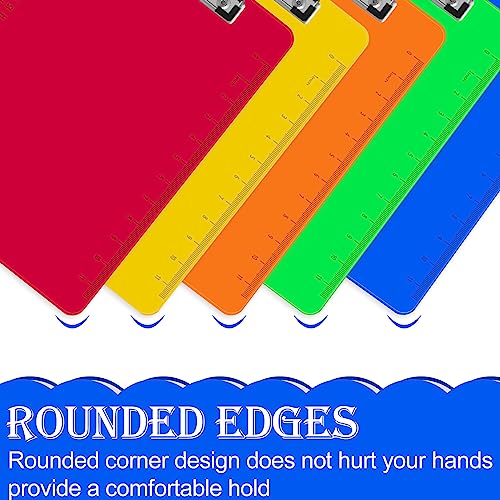 Clipboards, Herkka 15 Pack Plastic Office Clipboards, Assorted Color Plastic Clipboards, Low Profile Clip Standard A4 Letter Size, Size 12.5 X 9 Inch #TOP4