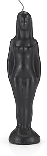 Female Image Figure Candle Spell-Casting Witchcraft Wishing Manifestation Spiritual Healing Magical Positive Energy Protection Blessing Ritual Spell Wish Candles, Black