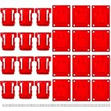 Wallignix 24 Packs Tool Holder and Battery Packs Mount Bracket Compatible with Milwaukee M18 18V Tool Battery, 12 PCS Drill Holders and 12 PCS Tool Batteries Packs Holders with Screws