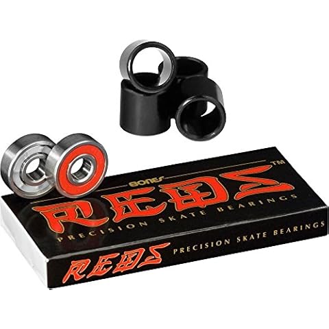 Bones Reds Precision Skate Bearings with Spacers Cover