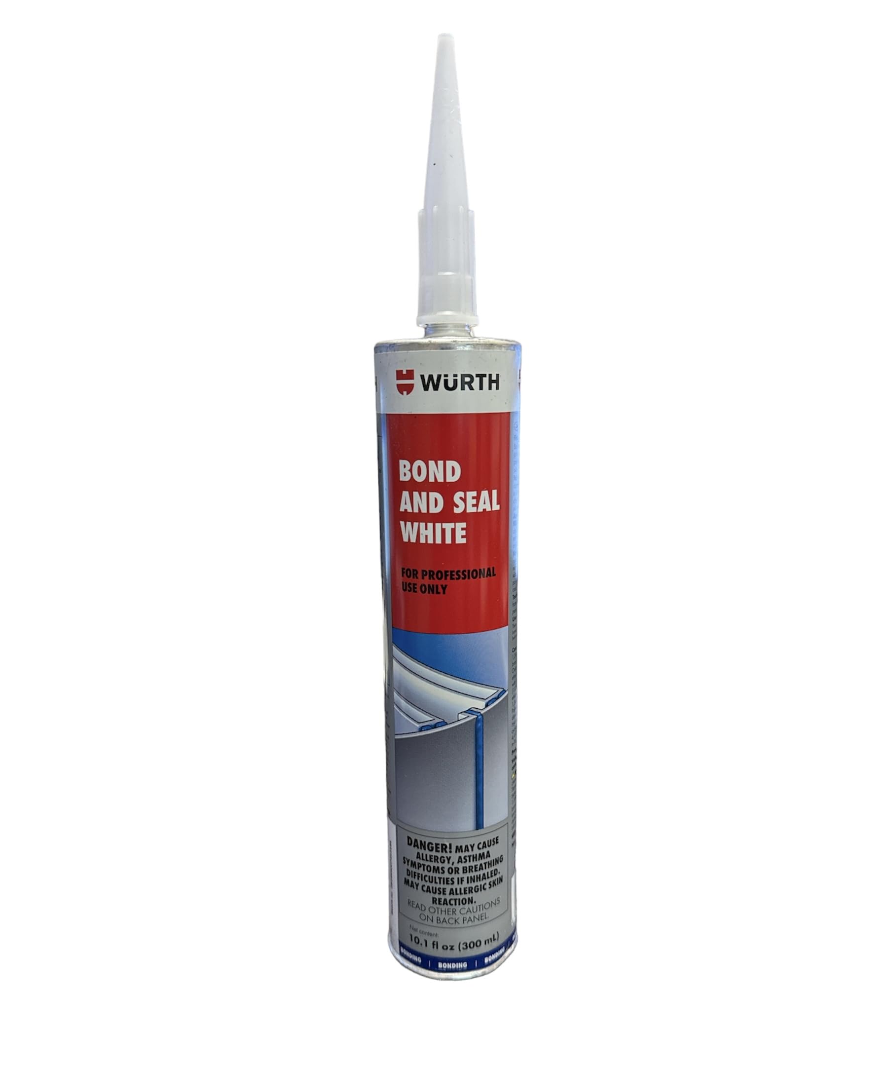 AquaNationListing for Wurth Bond and Seal Flexible PU Adhesive and Sealant - Premium Automotive Formula for Bonding Joints and Sealing Works (White 08901001)