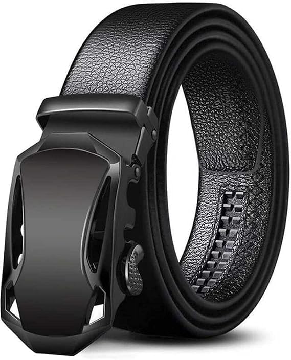 Image of Men's Genuine Leather Belt | Full Grain | Adjustable Fit | Durable Buckle | Formal & Casual Wear | Fit on up to 38 Inches Waist size