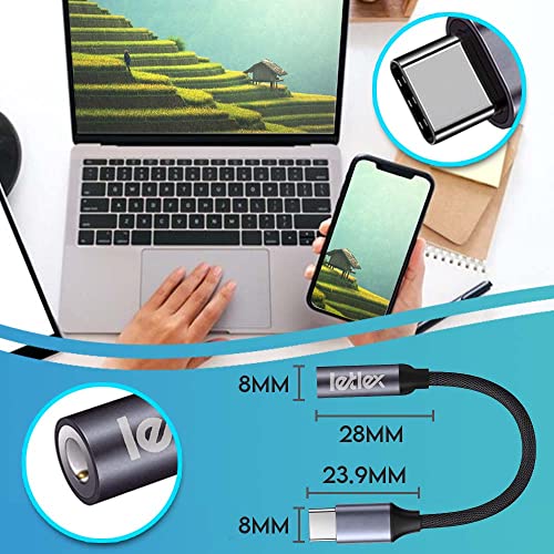Usb C To 3.5Mm Jack Audio Adapter Aluminum Casing Type C To Usb Female Adapter Type C Adapter Usb To Aux Adapter Usb C To Headphone Jack 3.5 Mm Audio Cable Headphone Adapter For Samsung/Huawei #TOP6
