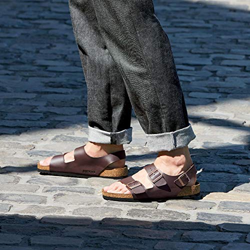 Image of Birkenstock Milano Men's Sandals, Brown, 41