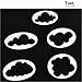 Produktbild Cisixin Keks Cloud Wolken Plastik süß Fondant Kuchen Backen Plastik 5 PCS
