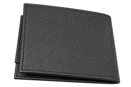 Image of Calvin Klein Men's Genuine Leather Bifold Wallet, Dark Brown