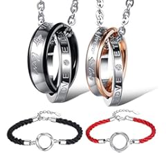 Amazon | ネックレス メンズ ダブル リング サージカルステンレス