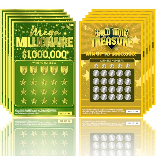 OnlyBP® 10 Pregnancy Announcement Scratch Off Cards - Fun and Creative Fake Lottery Tickets for Baby Announcement - Perfect for Surprising Family and Friends with Baby Reveal
