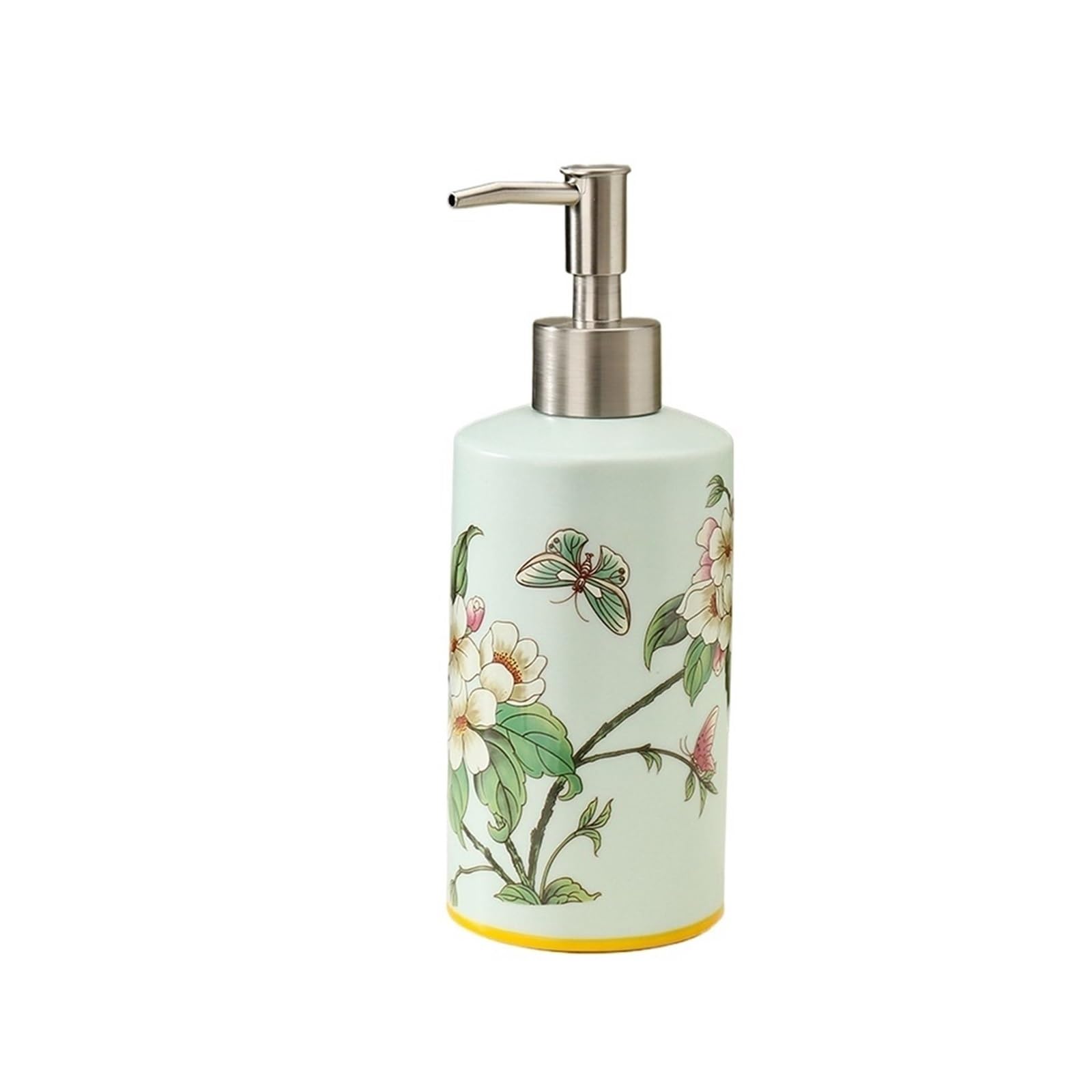 Distributeur de savon en céramique luxe vert flacon flacon presseur pour gel douche