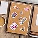 MONIZY Lady Makeup Tool Stickers 50 Pieces Vinyl Waterproof Decal for Laptop Water Bottle Phone Car Window Bike Motorcycle Stakeboard Scrapbook Cosmetics Sticker Gifts