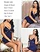 ADOME Women Chemise Lingerie V-Neck Nightie Full Slips Lace Babydoll Sleepwear Dress(S-XXXL)