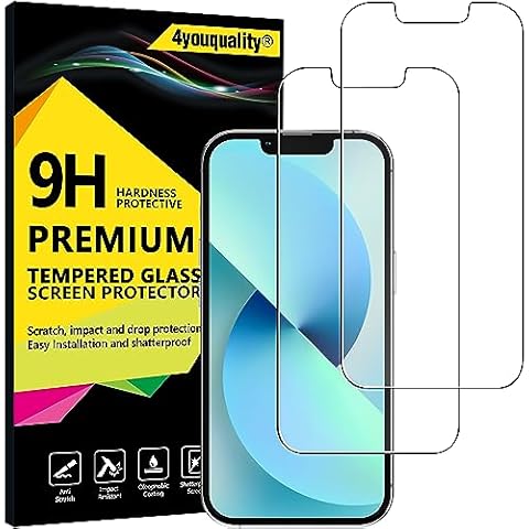 4youquality Tempered Glass Protector for iPhone 13 Mini Cover