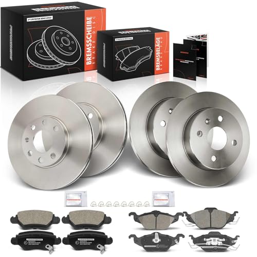 Frankberg Bremsensatz inkl. 4x Bremsscheiben + 8x Bremsbeläge Vorne Hinten Kompatibel mit Astra G CC T98 Astra G CaR.A.Van T98 Replace# 90544025, 93171035 Frankberg Bremsensatz inkl. 4x Bremsscheiben + 8x Bremsbeläge Vorne Hinten Kompatibel mit Astra G CC T98 Astra G CaR.A.Van T98 Replace# 90544025, 93171035
