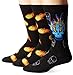 K. Bell Socks Men's 3 Pack So Soft Crews Socks, Black, 10-13/Shoe Size 6.5-12