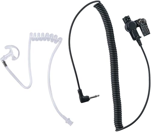 Miniatura 7 de Auricular de policía de 0.138 in 1 pin escucha solo tubo acústico auricular de vigilancia con un par de auriculares medianos para radios de 2 vías,