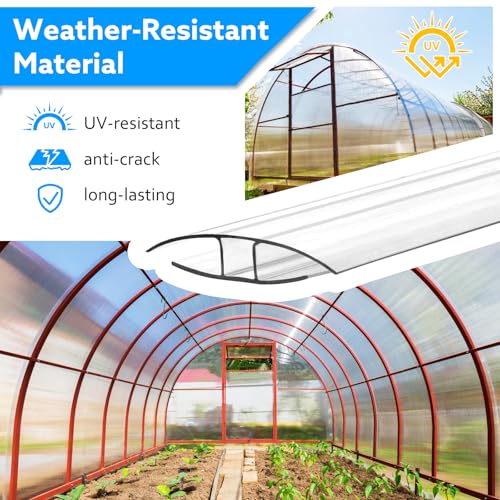 20-Pack Polycarbonate H Channel, 4ft, for 4mm and 6mm Greenhouse Panels by RZDFATE - Used condition - Image 6