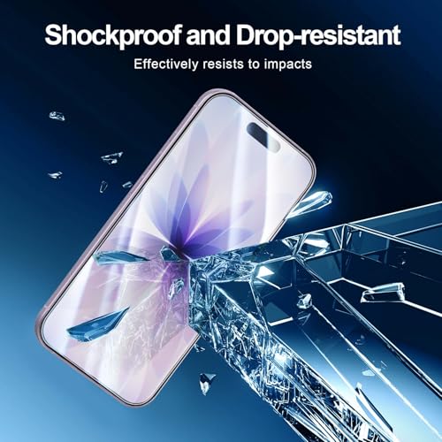 Image of NEW'C 3x Screen Protector for iPhone 17 (6.3 inches)+ 3x Camera Lens Protector, Sensor Protection, Case Friendly Tempered Glass Film, Ultra Resistant, Easy installation tool include