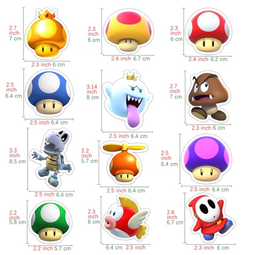 Imanes Decorativos de PVC con Motivo de Hongo para Refrigerador (12 Pzas) miniatura 2