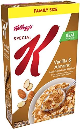Kellogg's Special K Breakfast Cereal, Vanilla and Almond Value Size, 18.8 Oz (Pack of 8)