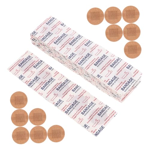 WATIIFUFU 50 Piezas Apósitos Elásticos Adhesivos Transpirables para Heridas Vendajes de Tela para Dedos y Articulaciones Protectores Flexibles para Cuidado de Pupas y Puntos de Sutura