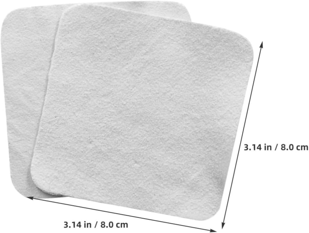 SOIMISS 10pcs Jewelry Cleaning Cloth for Pearl and Jade, Sheepskin White