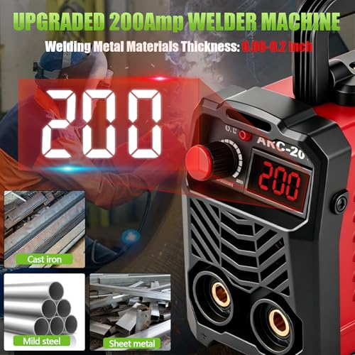 Hpoouo 200Amp Mini Stick Welder